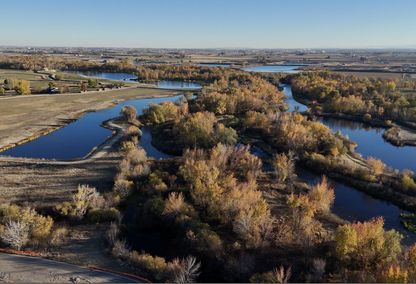 Boise River running through Middleton Idaho