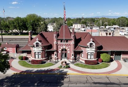Historic Nampa Train Depot in Downtown Nampa Idaho